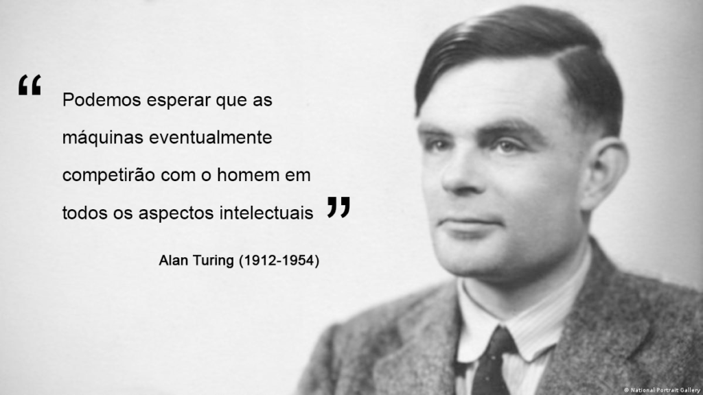 Para Alan Turing as máquinas também poderiam resolver er problemas e tomar decisões como os homens